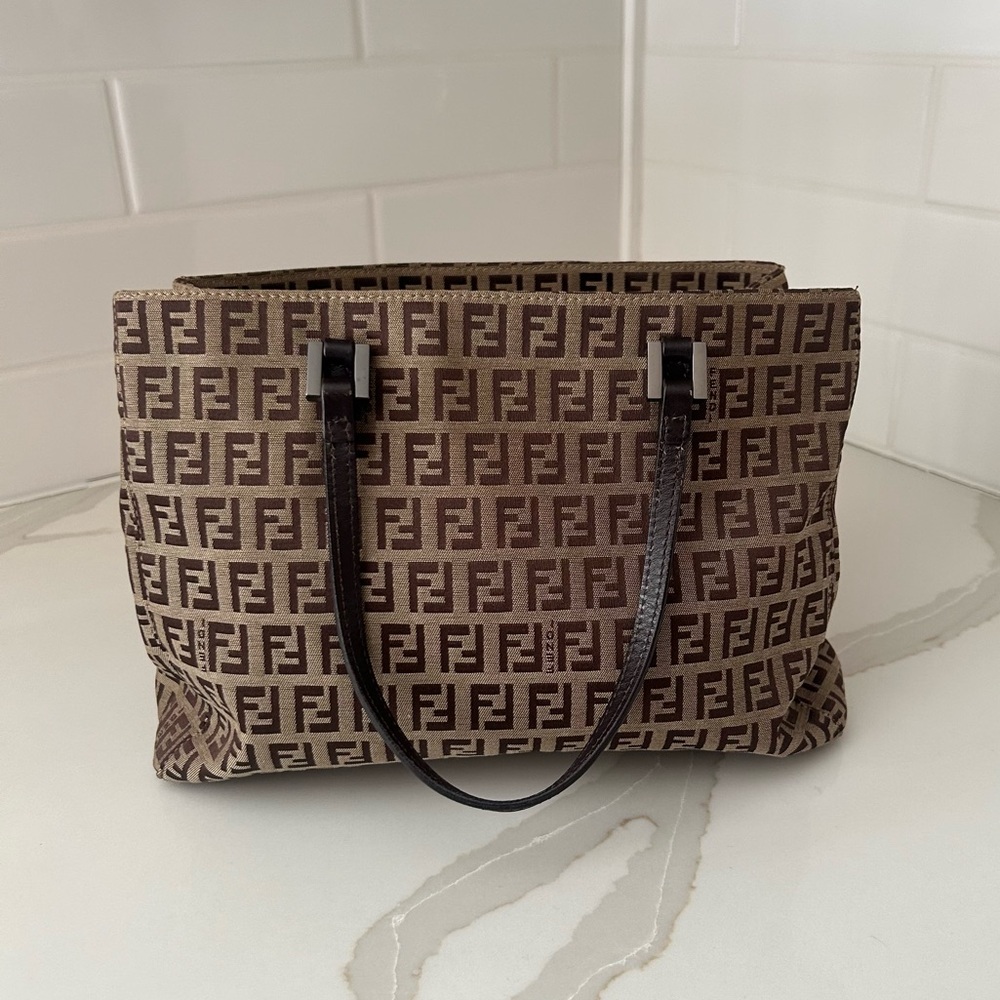 Fendi mini zucchino tote bag
